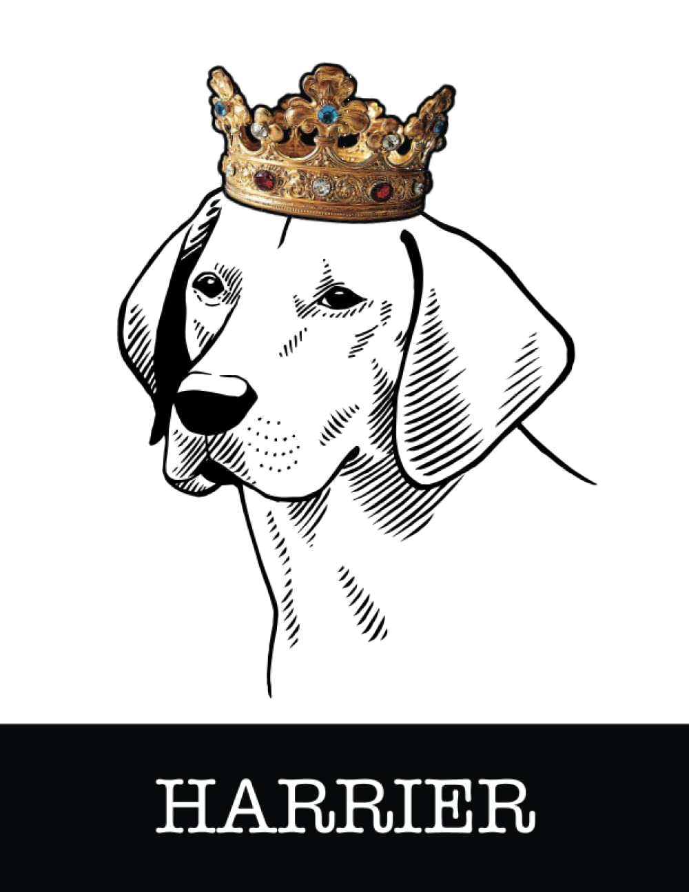 capítulo por capítulo baixar Harrier: Harrier King/Queen Wearing Crown 8.5 x 11 Notebook Journal, 200 lined pages