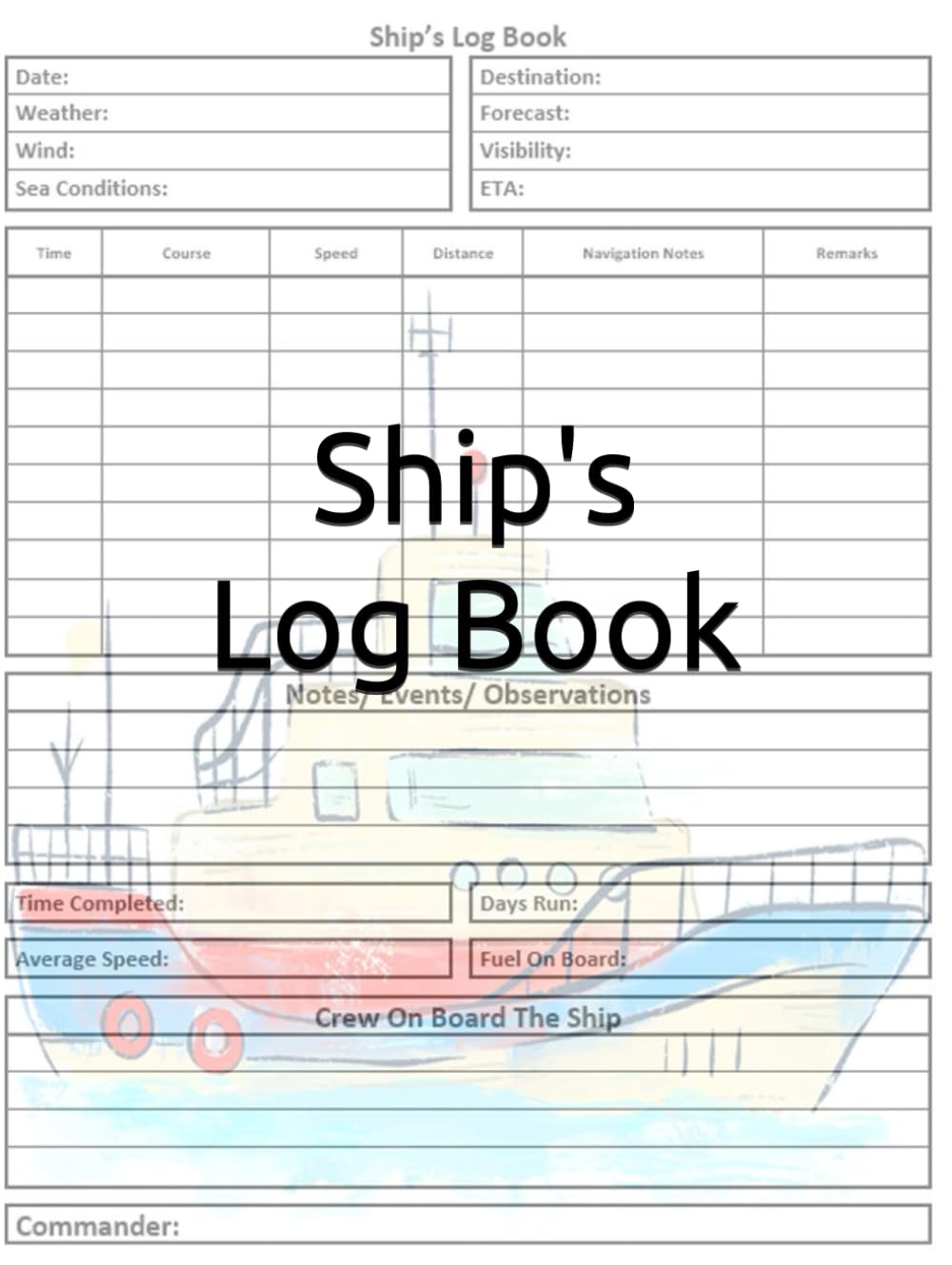 ler totalmente Ship's Log Book