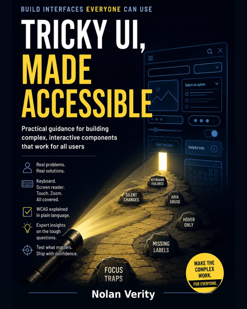 ler totalmente Tricky UI, Made Accessible: Practical Guidance for Building Complex, Interactive Components That Work for All Users