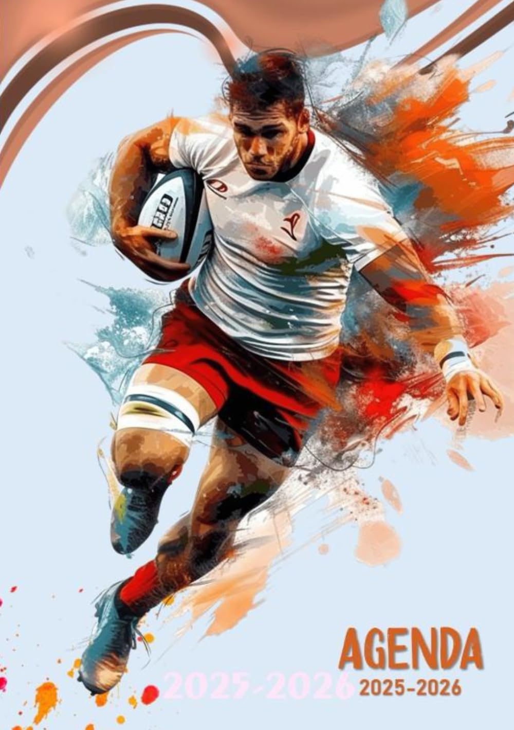 Agenda 2025-2026: Rugby | Planificateur scolaire journalier | 2 jours par page | pour fans de ce sport dynamique (French Edition) baixar o livro de graça