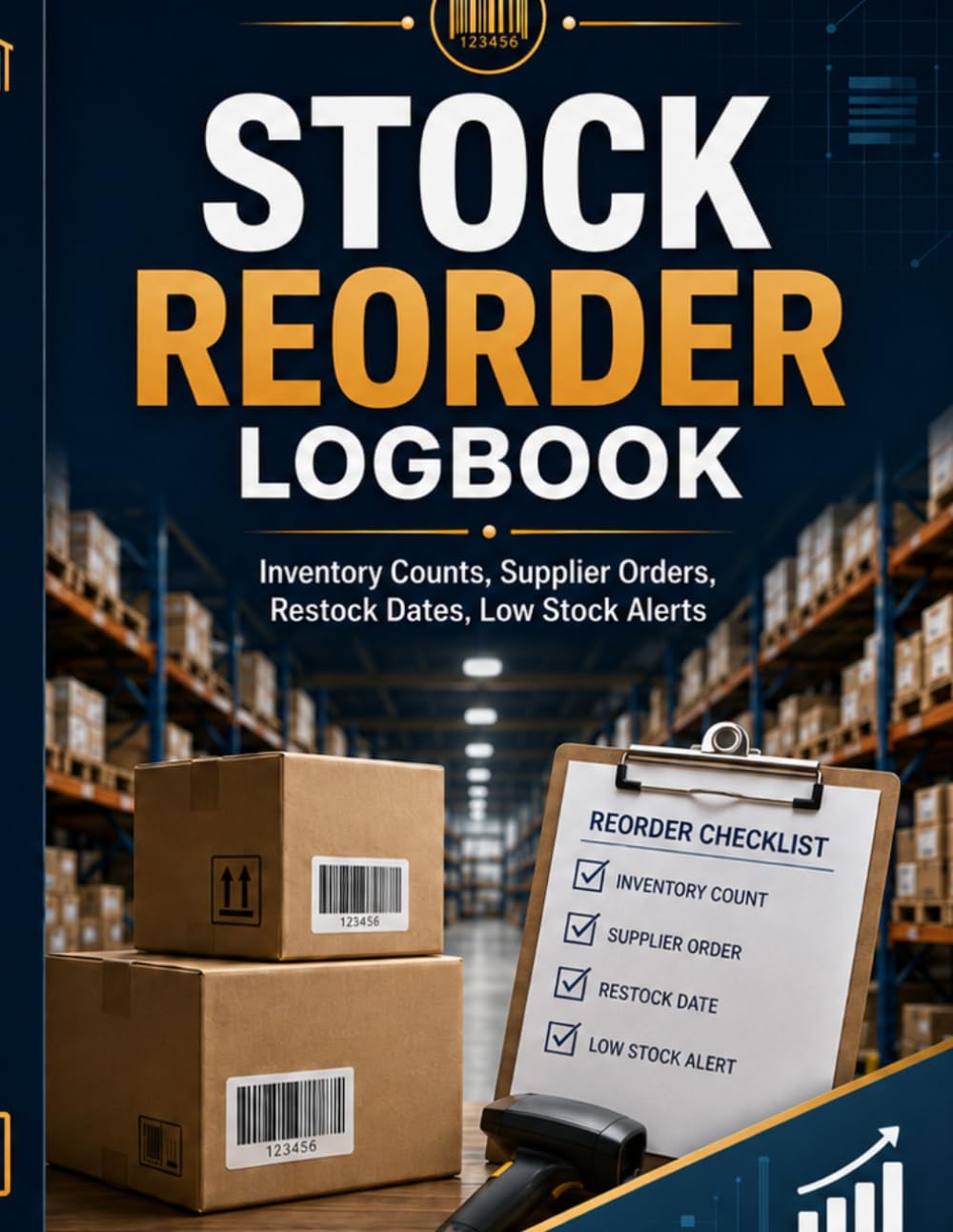 Stock Reorder Logbook: Inventory Counts, Supplier Orders, Restock Dates, Low Stock Alerts baixar o livro de graça