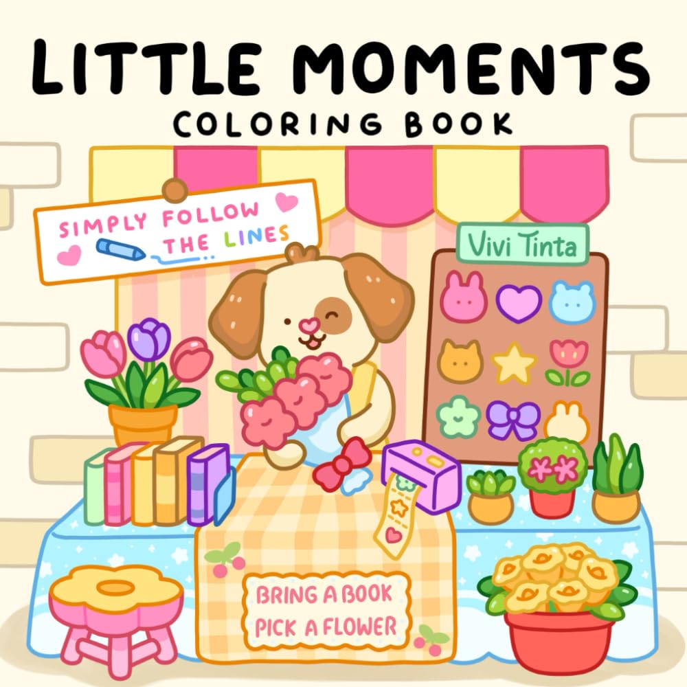 Little Moments: Color By Line Coloring Book for Adults & Teens with Vibrant Outlines for Calm and Cozy Days baixar o livro de graça