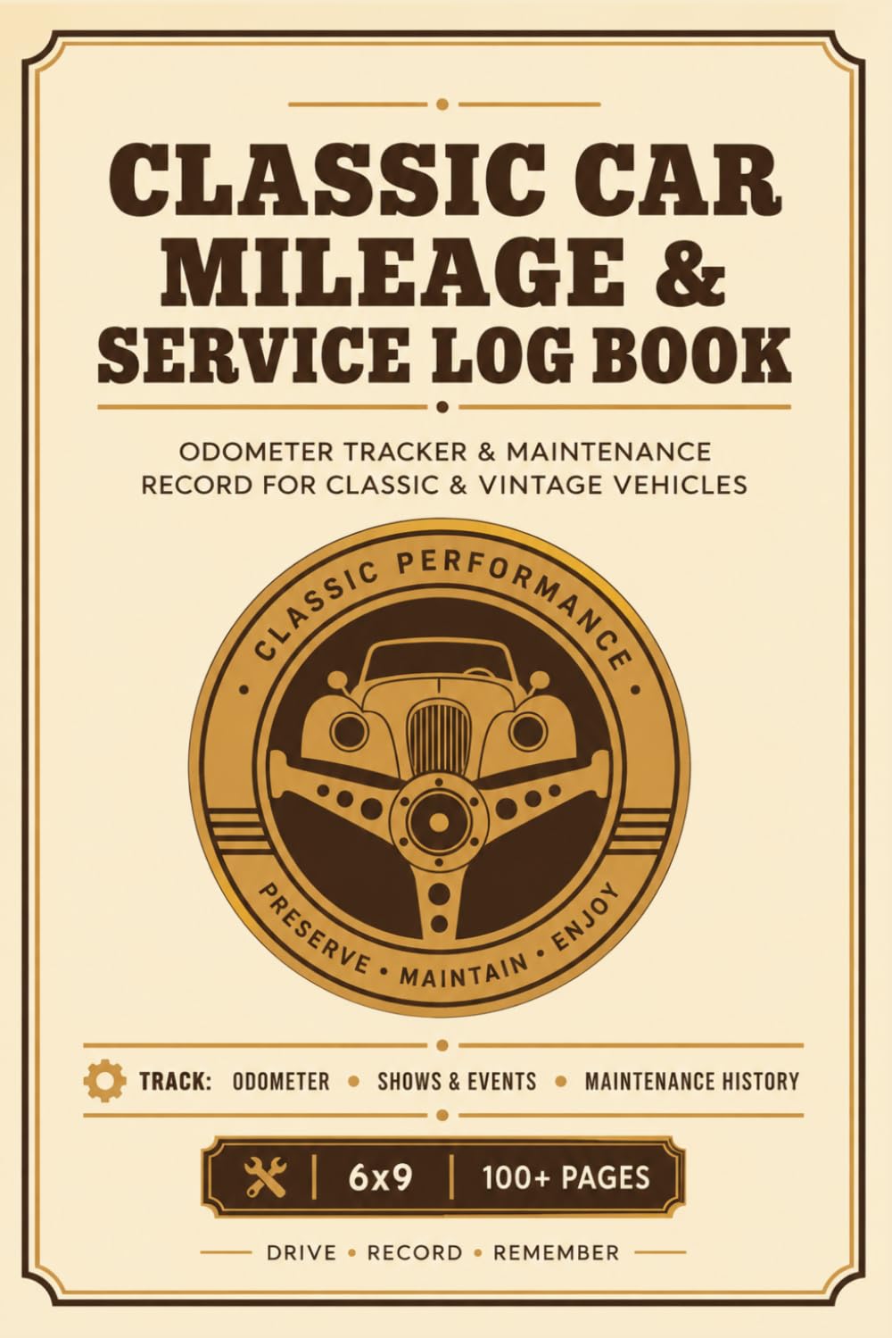 capítulo por capítulo baixar Classic Car Mileage & Service Log Book: Odometer Tracker & Maintenance Record for Classic & Vintage Vehicles
