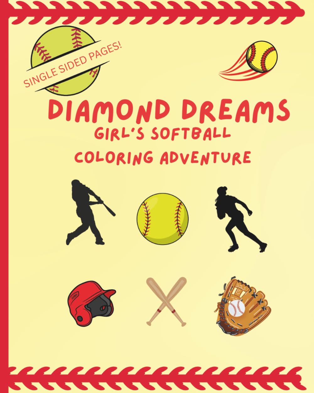 ler totalmente Diamond Dreams: Girls Softball Coloring Adventure