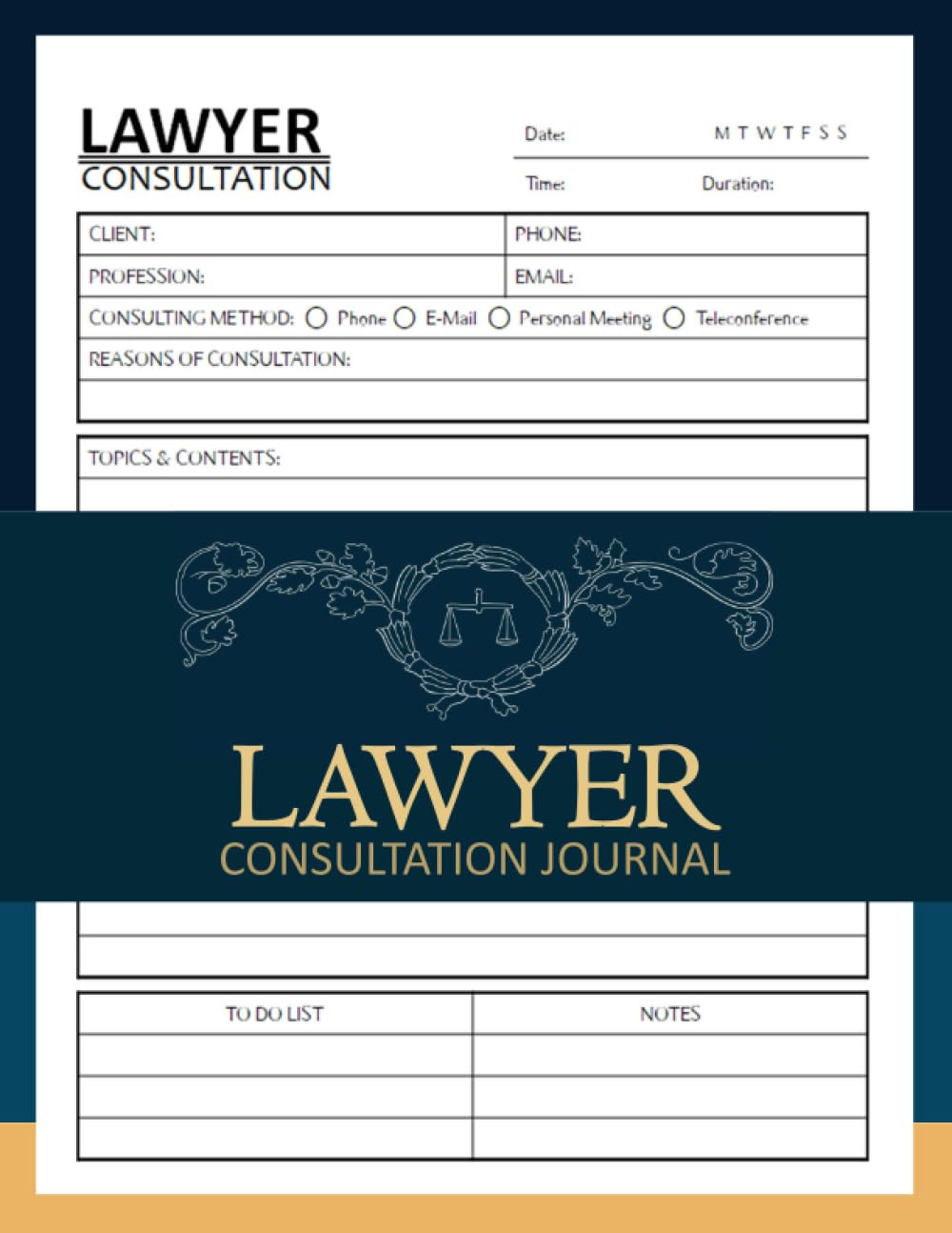 Lawyer Consultation Journal: Professional Log Book To Record and Track Consultation Details Clients Information | To Do list and Work Hours, Perfect... Lawyers, Attorneys and Law School Students baixar livro de graça