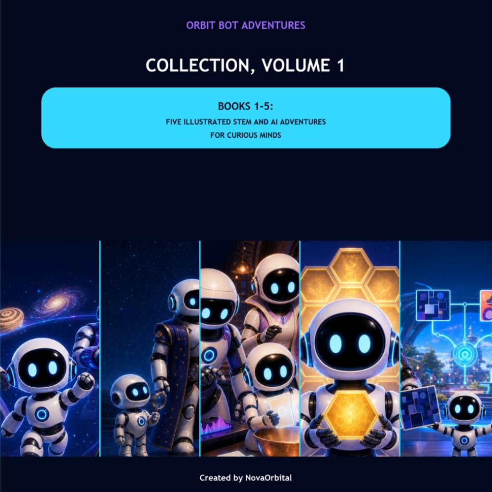 ler totalmente Orbit Bot Adventures Collection, Volume 1: Books 1-5: Five Illustrated STEM and AI Adventures for Curious Minds