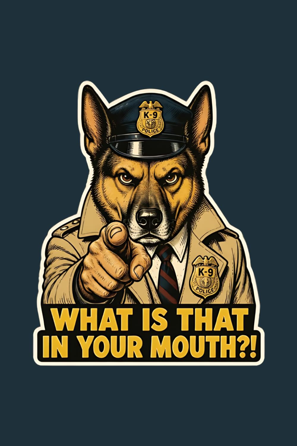 ler totalmente What Is That In Your Mouth?!: Funny Dog Meme Lined Journal: 6x9 Inches, 120 Pages, Hilarious Retro Puppy Detective Notebook for Animal Lovers, Co-workers and Friends