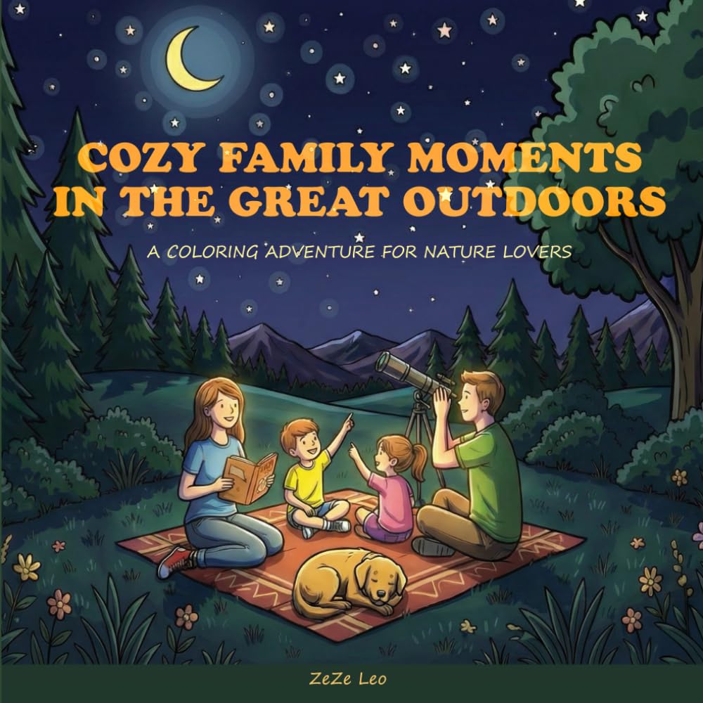 Cozy Family Moments In The Great Outdoors: A Coloring Adventure for Nature Lovers of All Ages baixar livro de graça