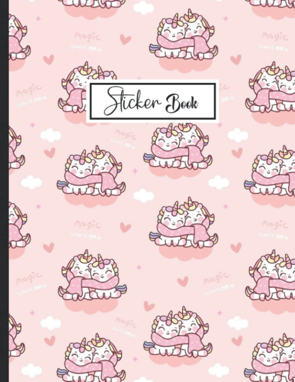 ler totalmente Sticker Book: Sticker Collection Book for Kids, Popcorn Pattern Theme Blank Sticker Album | Size 8.5 x 11| 100 Pages.