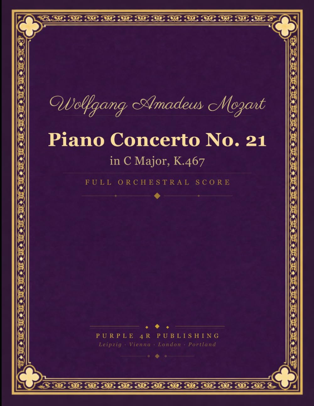 Mozart: Piano Concerto No. 21 in C major, K. 467 (Elvira Madigan) - Full Orchestral Score