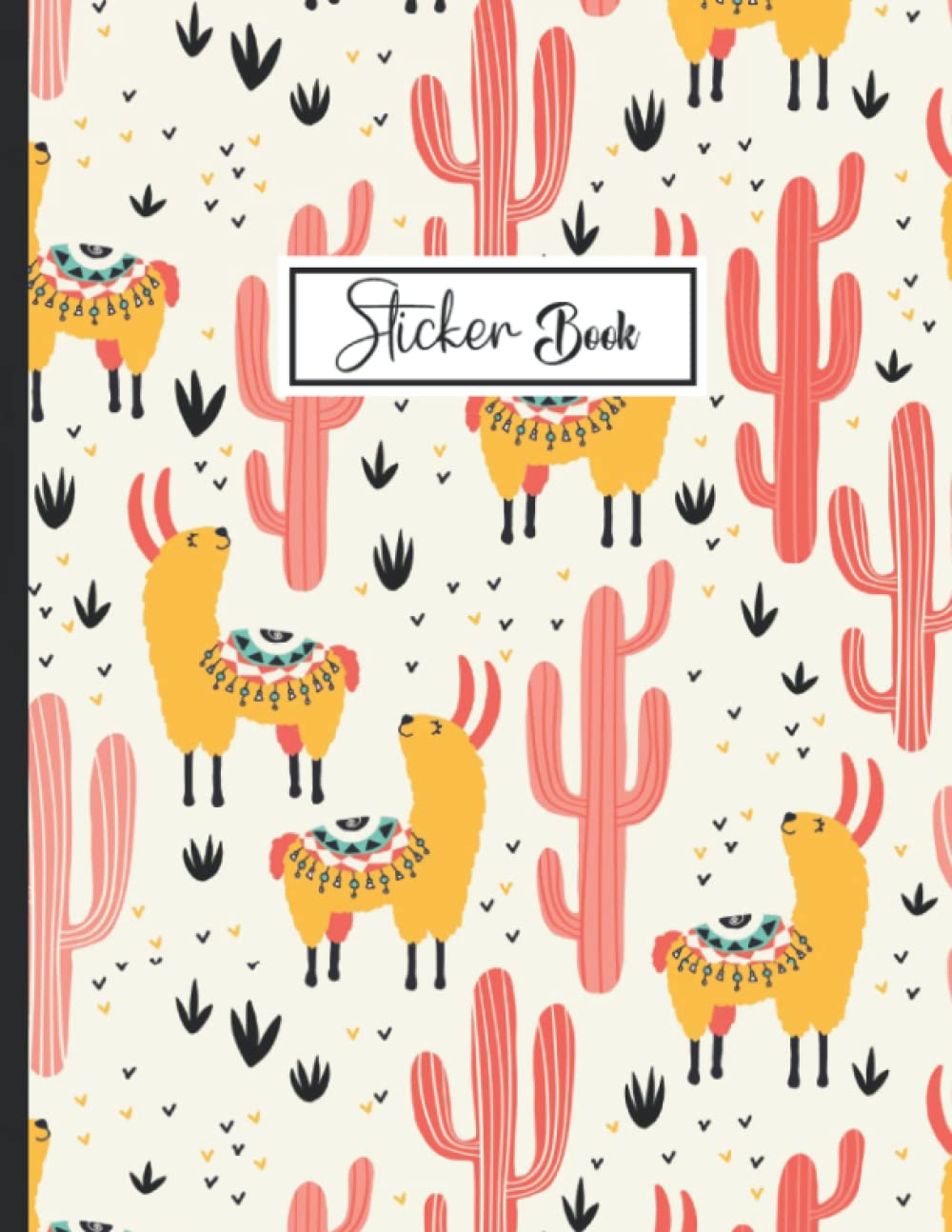 Sticker Book: alpaca Theme Sticker Book Collecting Album Blank Notebook.