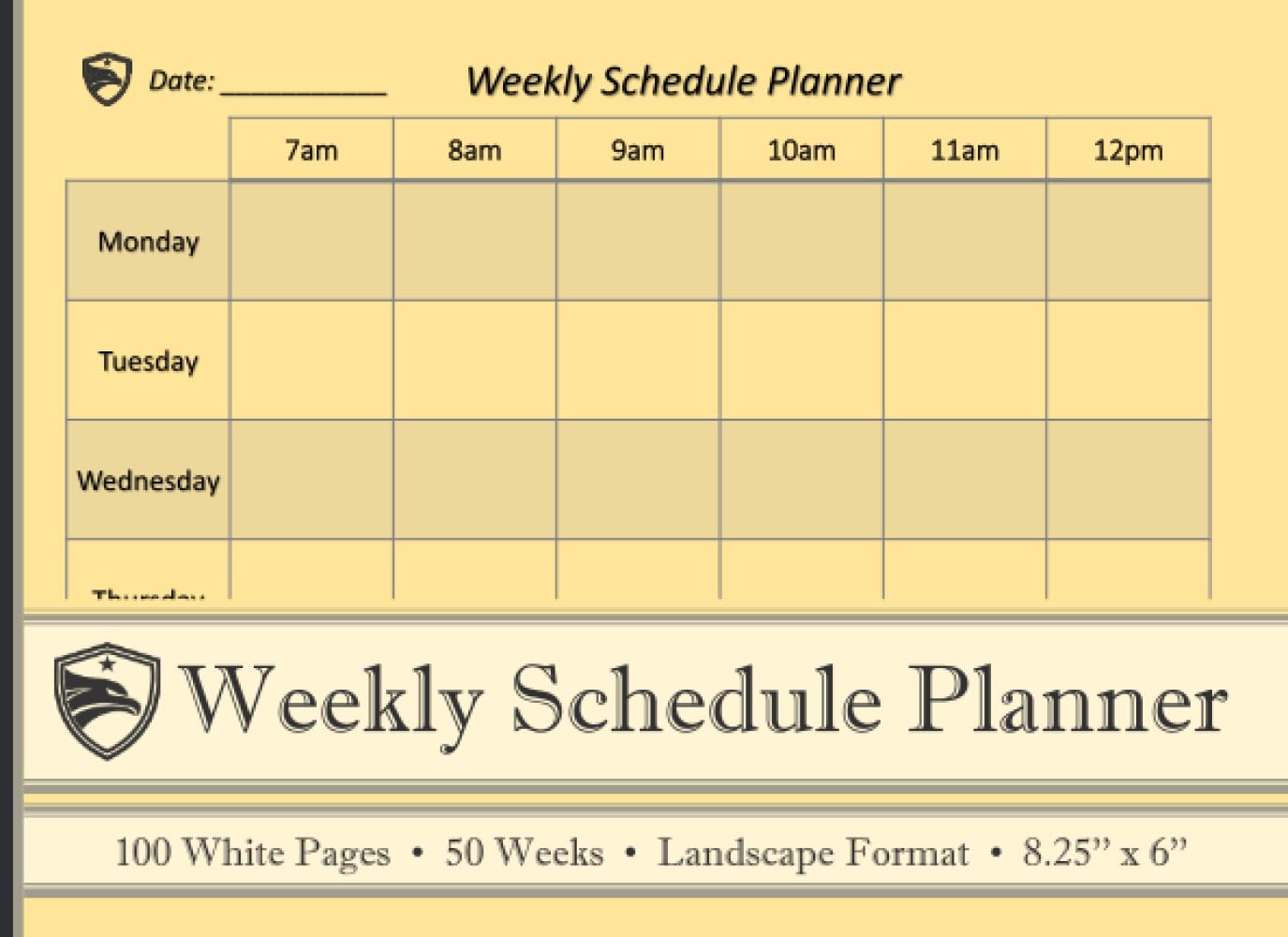 capítulo por capítulo baixar Weekly Schedule Planner with Hourly Appointment Time Blocks from 7am to 7pm each day of the week | Ideal for business or personal time management: 100... Layout | 8.25'' x 6 '' | Yellow Cover