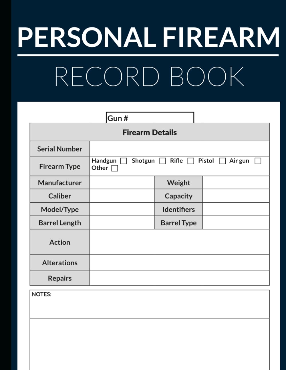 ler totalmente Personal Firearm Record Book, Firearms Logbook To Record Your Personal Gun Collection Information, Inventory Management Log Book for Gun Owners and... Dealers, Repairs and Details Of Firearms