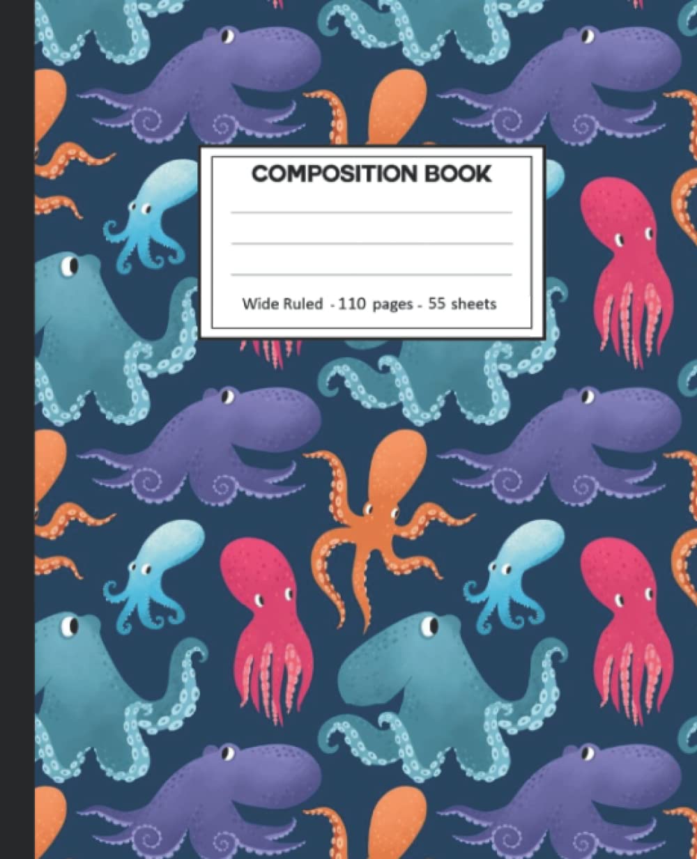 capítulo por capítulo baixar Composition Notebook: College Ruled: 110+ Lined Pages Writing Journal: Octopus on White.