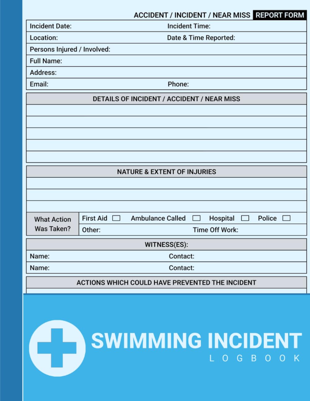 Swimming Incident Log Book: For Swim Teacher, Coach, Professionals and Organizations baixar livro de graça