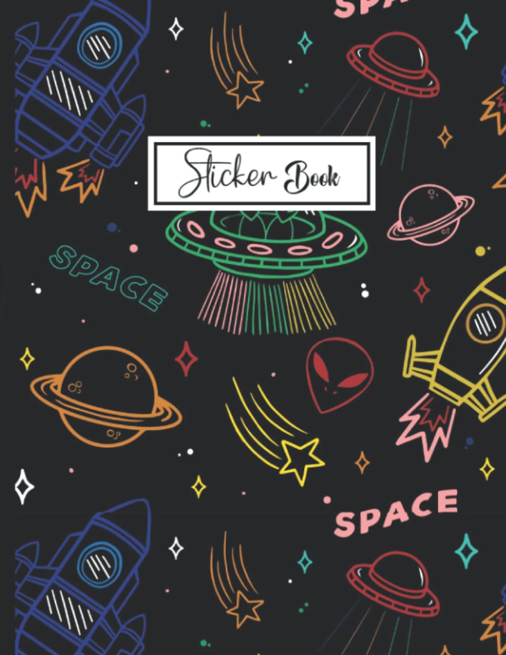 Sticker Book: Aliens Theme Sticker Book Collecting Album Blank Notebook. baixar o livro de graça