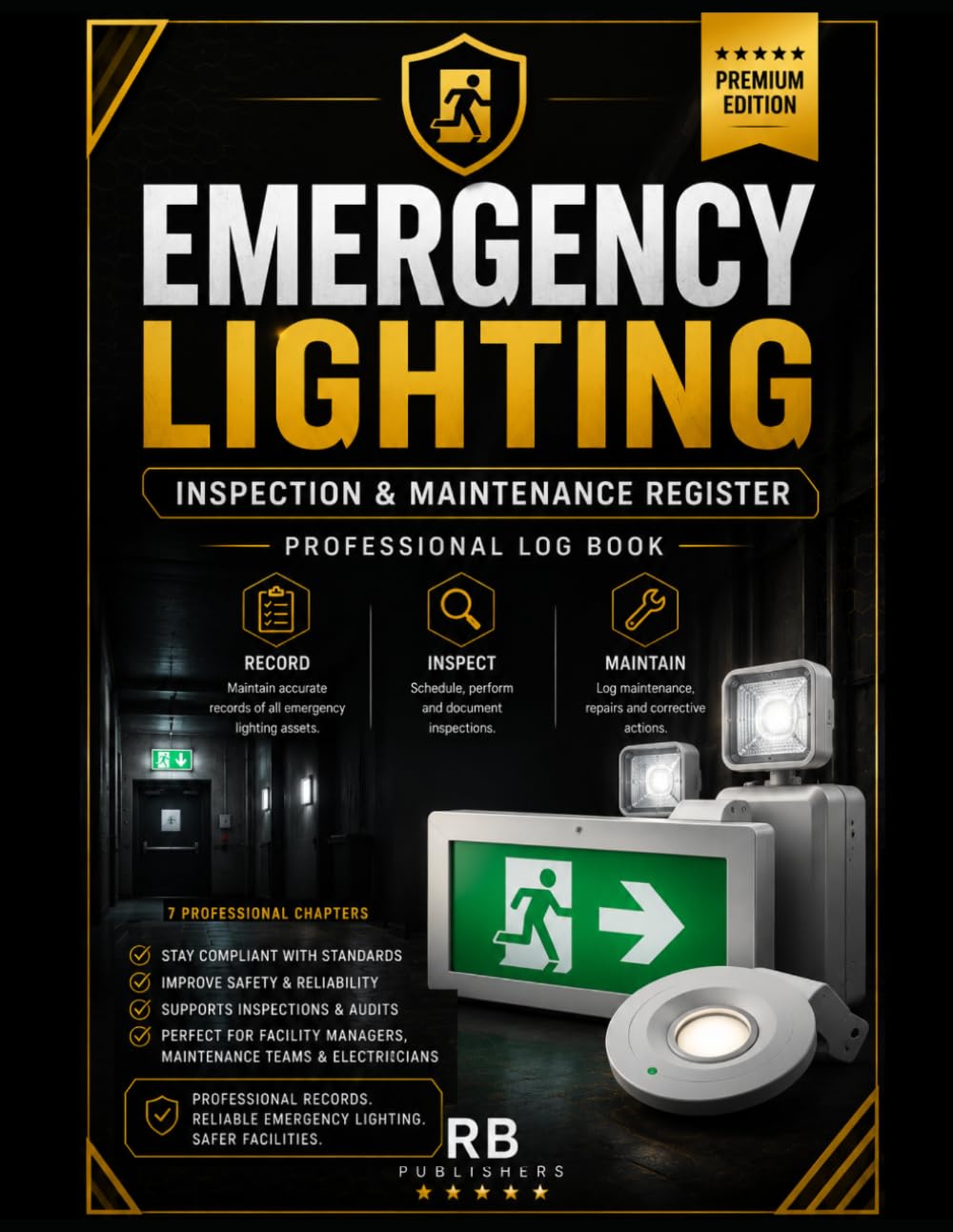 Emergency Lighting Inspection & Maintenance Register: Professional Record Book for Emergency Lighting Asset Management, Routine Inspections,... Records, Corrective Actions,Audit-Ready baixar livro de graça