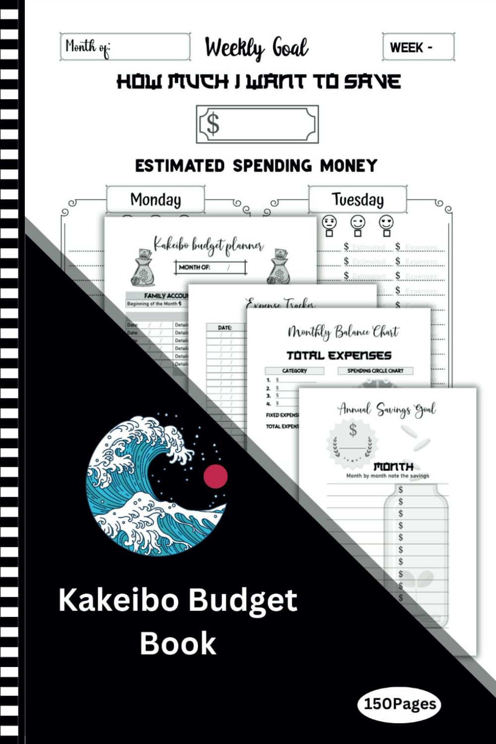 ler totalmente Kakeibo Budget Book: Weekly Goal, Expense Tracker,Monthly balance Chart,Kakeibo Budget Planner, Track Your Income and Expenses, Personal... Budgeting & Money Saving,Enough For One Year
