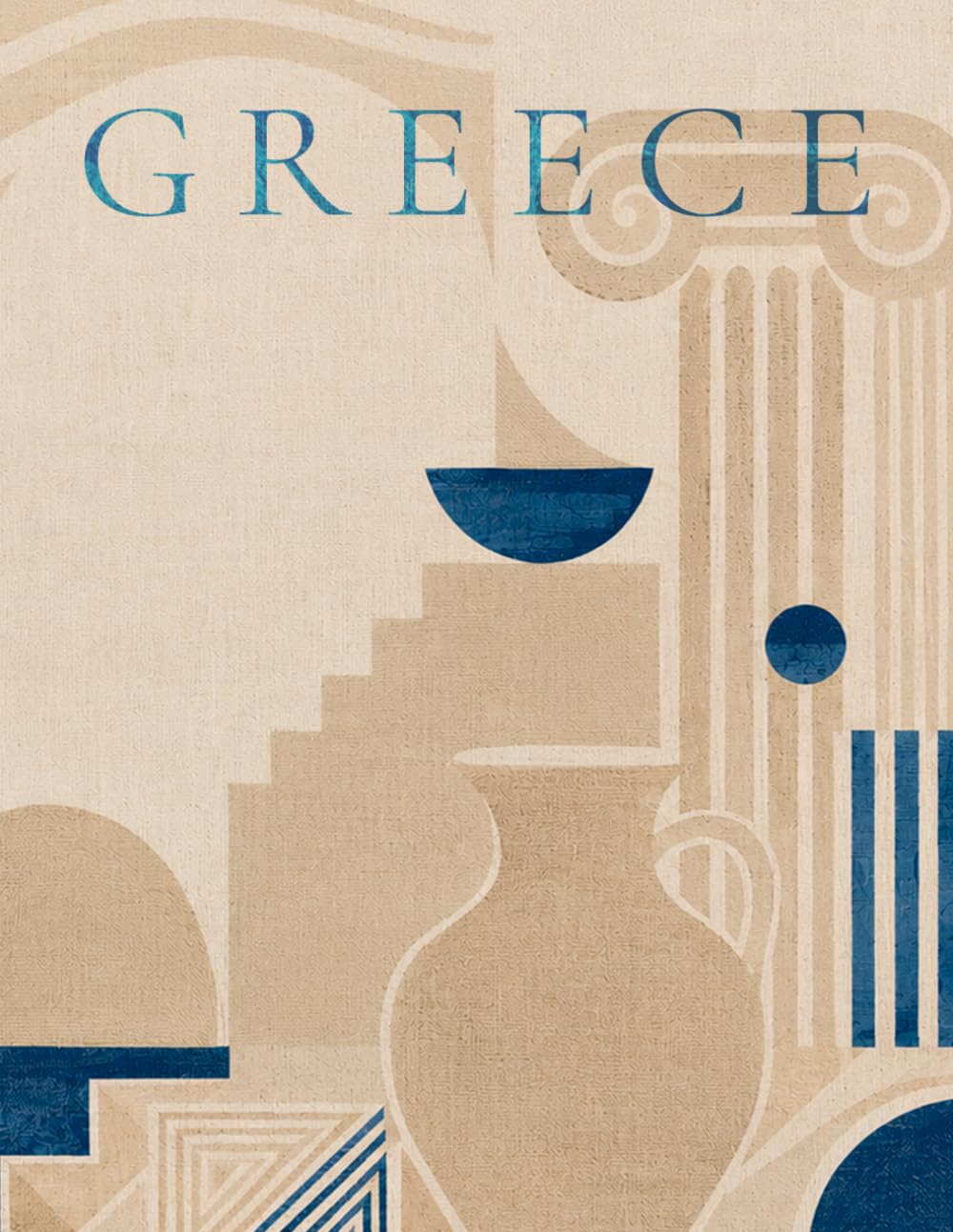 GREECE: Greece Coffee Table Book – Beautiful Lined Pages for Notes, Memories & Inspired Mediterranean Living