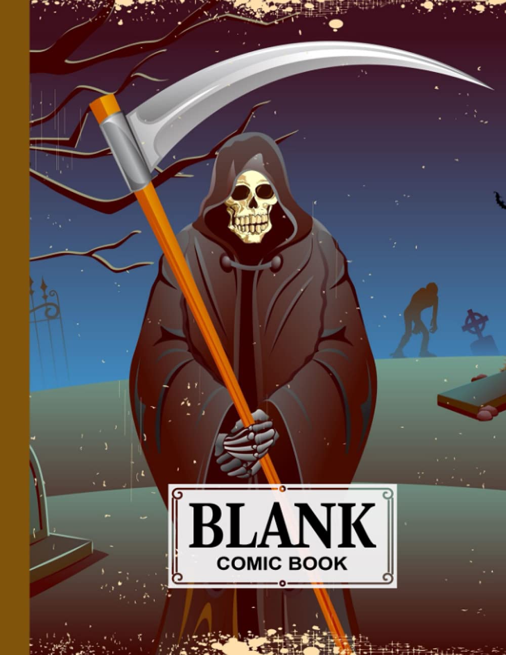 Blank Comic Book: Halloween Cover, Draw Your Own Comics - 120 Pages of Fun and Unique Templates - A Large 8.5" x 11" Notebook by Rose Wagner baixar o livro de graça
