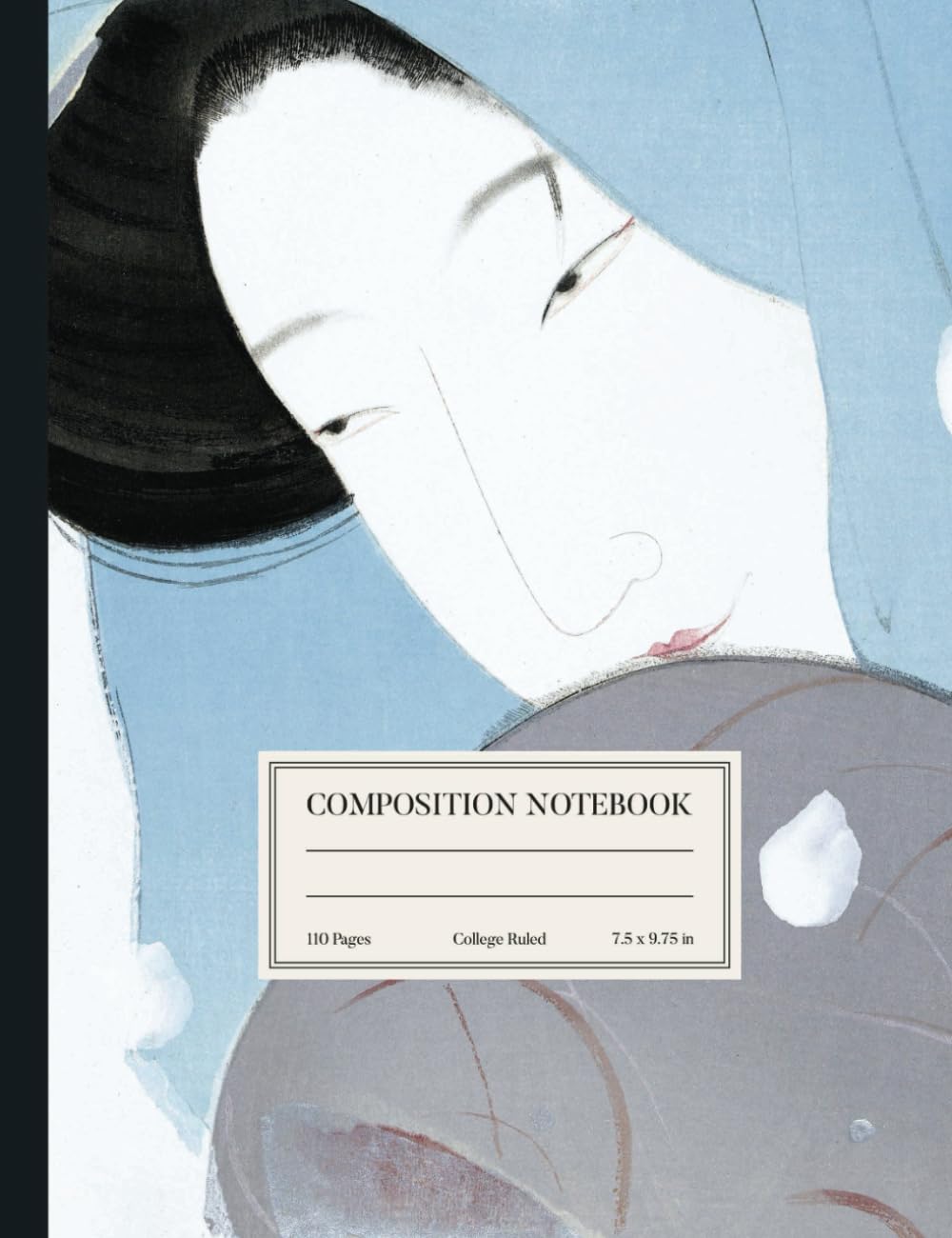 Composition Notebook College Ruled: Woman Under Snow Vintage Illustration | Japanese Style Notebook baixar livro de graça
