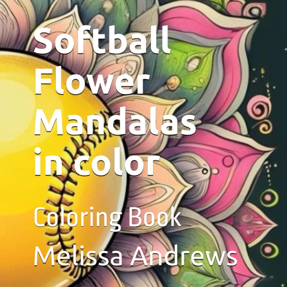 Softball Flower Mandala in color: Coloring Book baixar o livro de graça