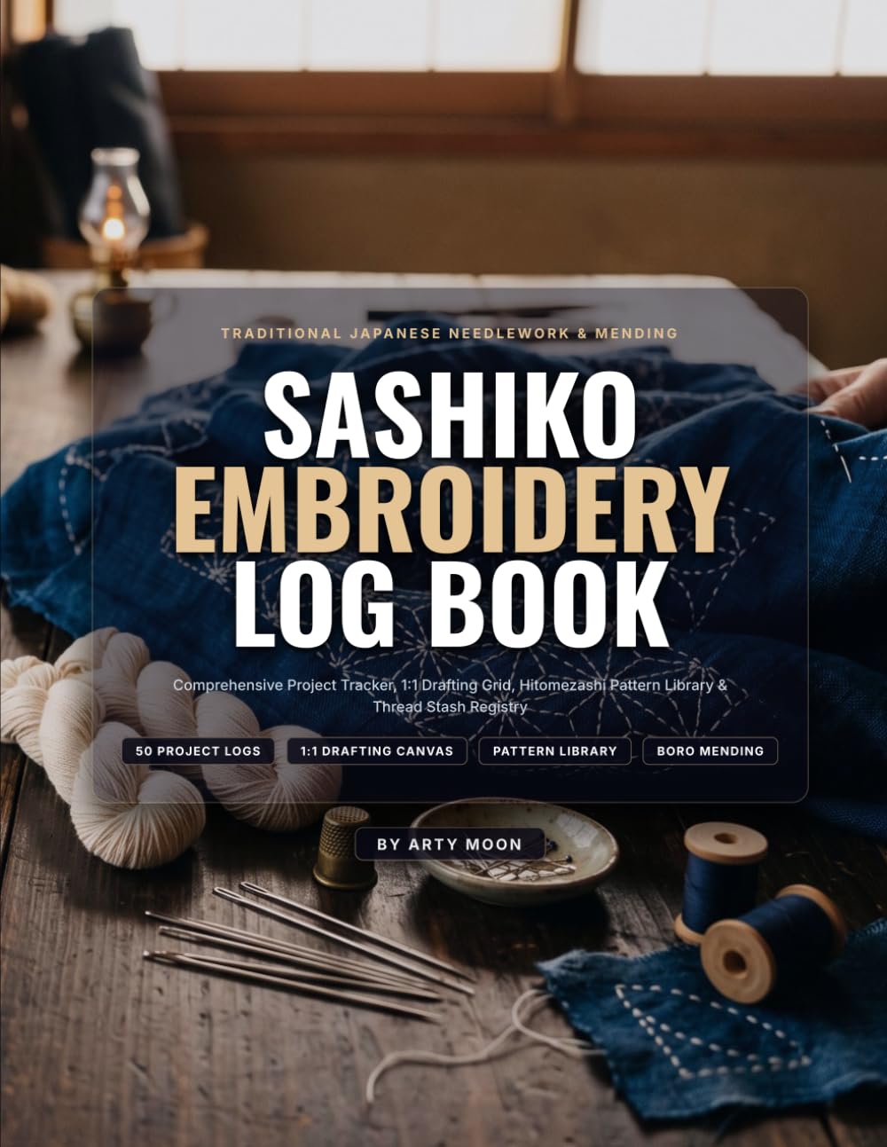 capítulo por capítulo baixar Sashiko Embroidery Log Book: Traditional Japanese Textile & Visible Mending Workbook: Comprehensive Project Tracker, 1:1 Drafting Grid, Hitomezashi Pattern Library & Thread Stash Registry
