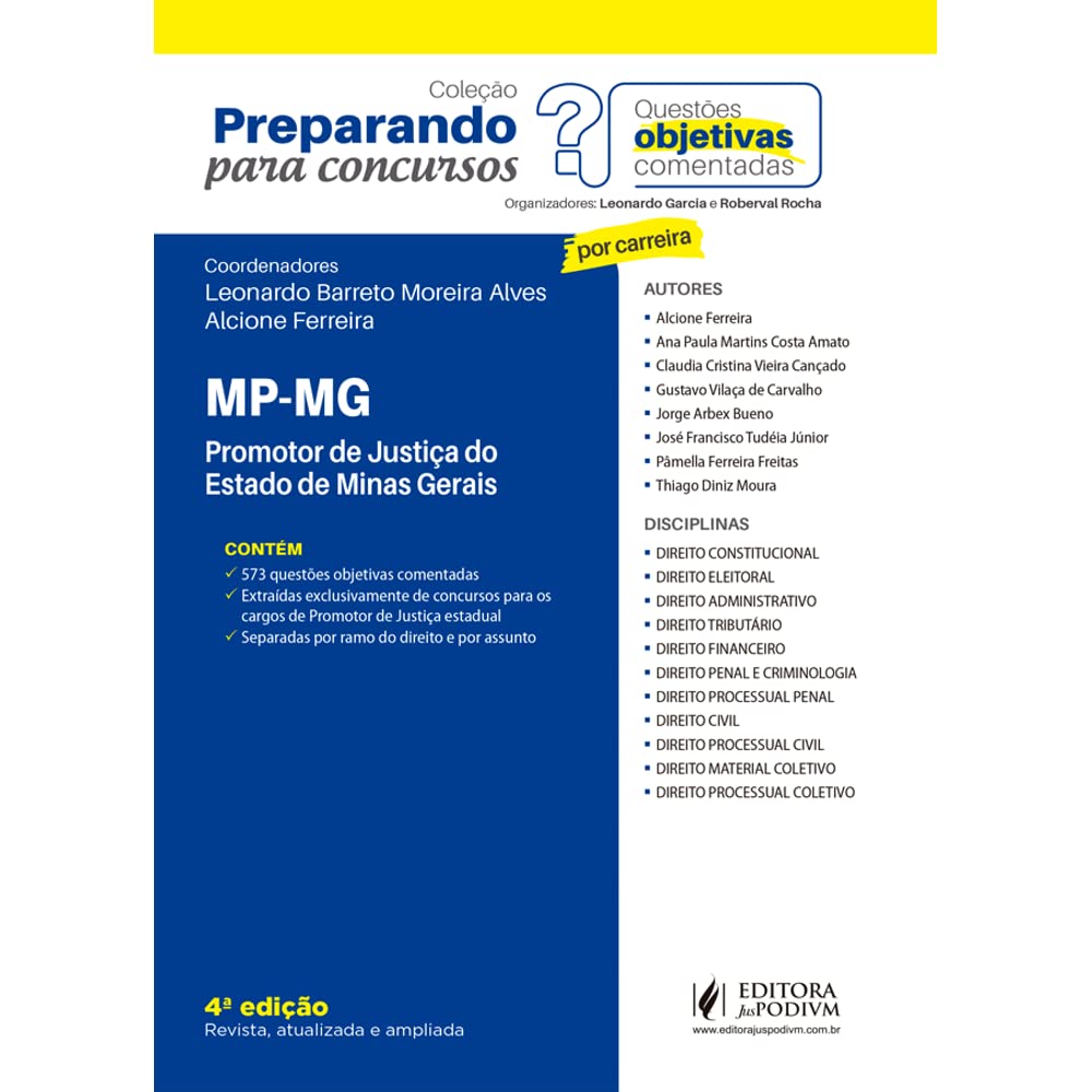 Preparando Para Concursos - Mp Mg - 04ed/21 baixar livro de graça