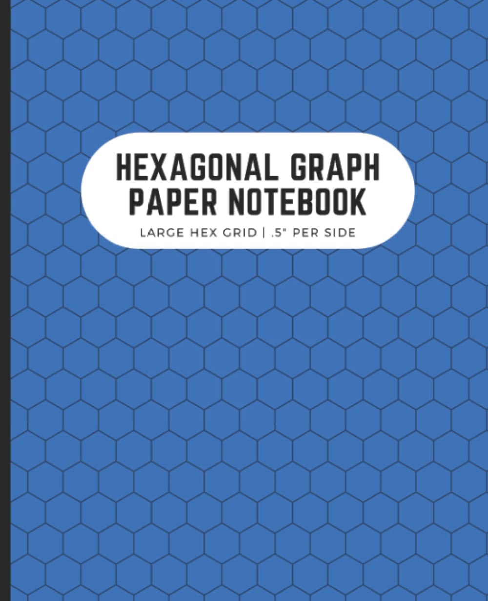 ler totalmente Hexagonal Graph Paper Notebook: Large Hex Grid.5 Per Side | Perfect for Gamers, Drawing Maps, Quilters | 7.5x9.25 in, 120 Pages, Blue