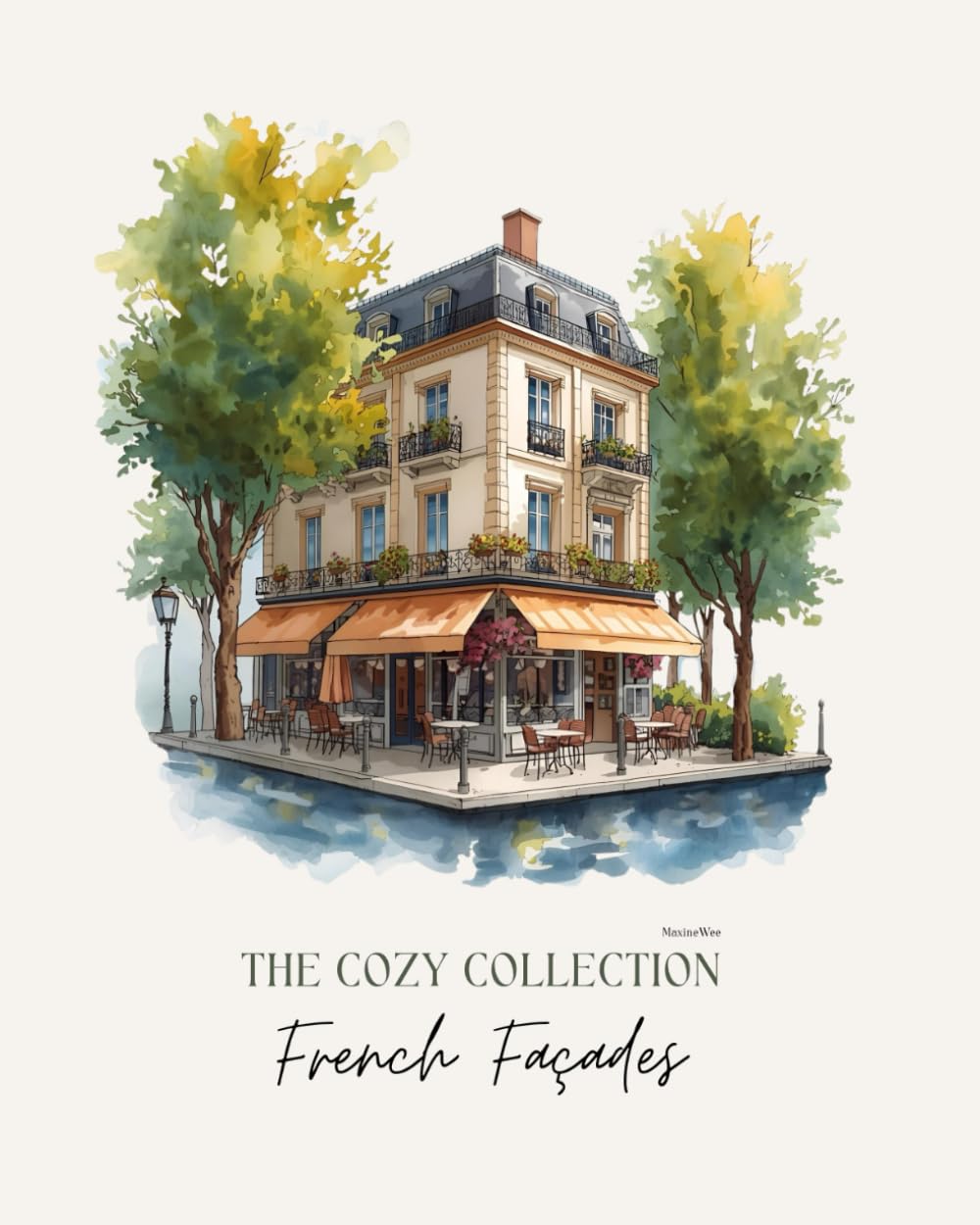 The Cozy Collective - French Façades: A Coloring Book of Charming French Architecture baixar livro de graça