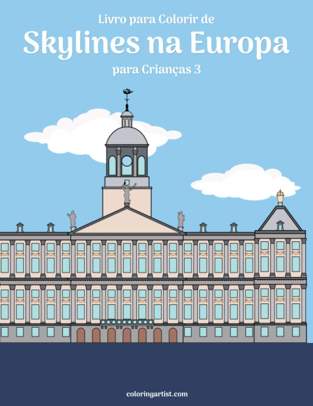 Livro para Colorir de Skylines na Europa para Crianças 3 baixar o livro de graça