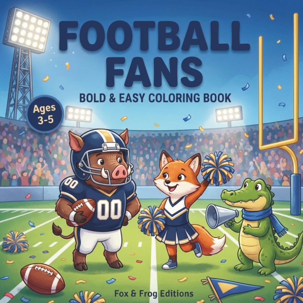 Football Fans: Bold & Easy Coloring Book (Little Hands Coloring Books) baixar o livro de graça