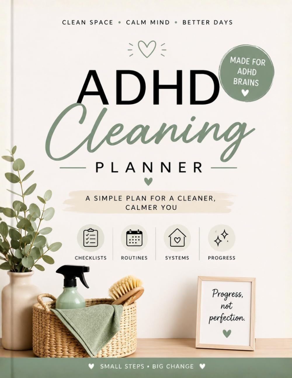 ADHD cleaning planner: A Practical Workbook for Women with ADHD / Periodic Checklist, Weekly & daily Spreads, organization Tips, Brain Dumps and more baixar livro de graça