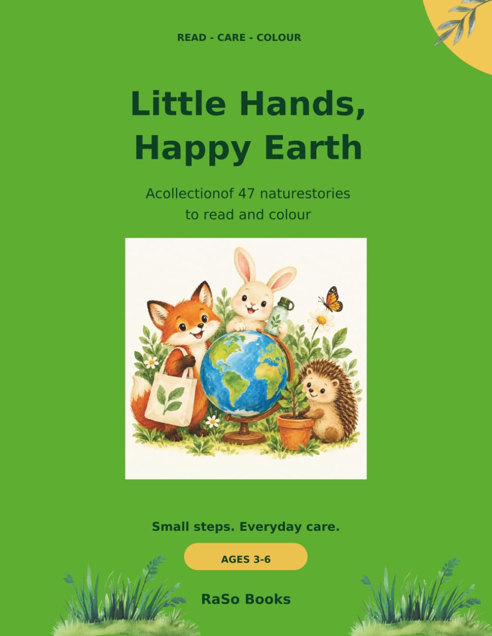 Little Hands, Happy Earth: A collection of 47 nature stories to read and colour baixar livro de graça