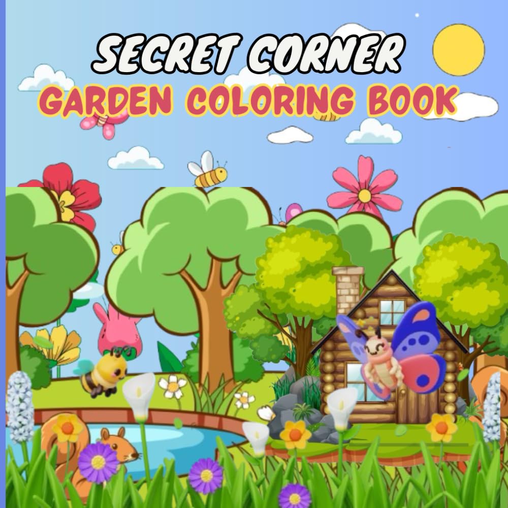 Secret Corner Garden Coloring Book: Hidden Garden Scenes With Bold Lines | Calming And Fun Coloring For Adults And Teens (Gardens Coloring Book) baixar livro de graça