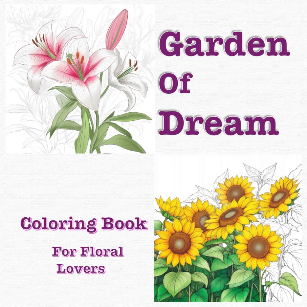 ler totalmente Garden Of Dream: Serenity In Bloom, Creative Your Way Through Flowers Coloring Book For Floral Lovers