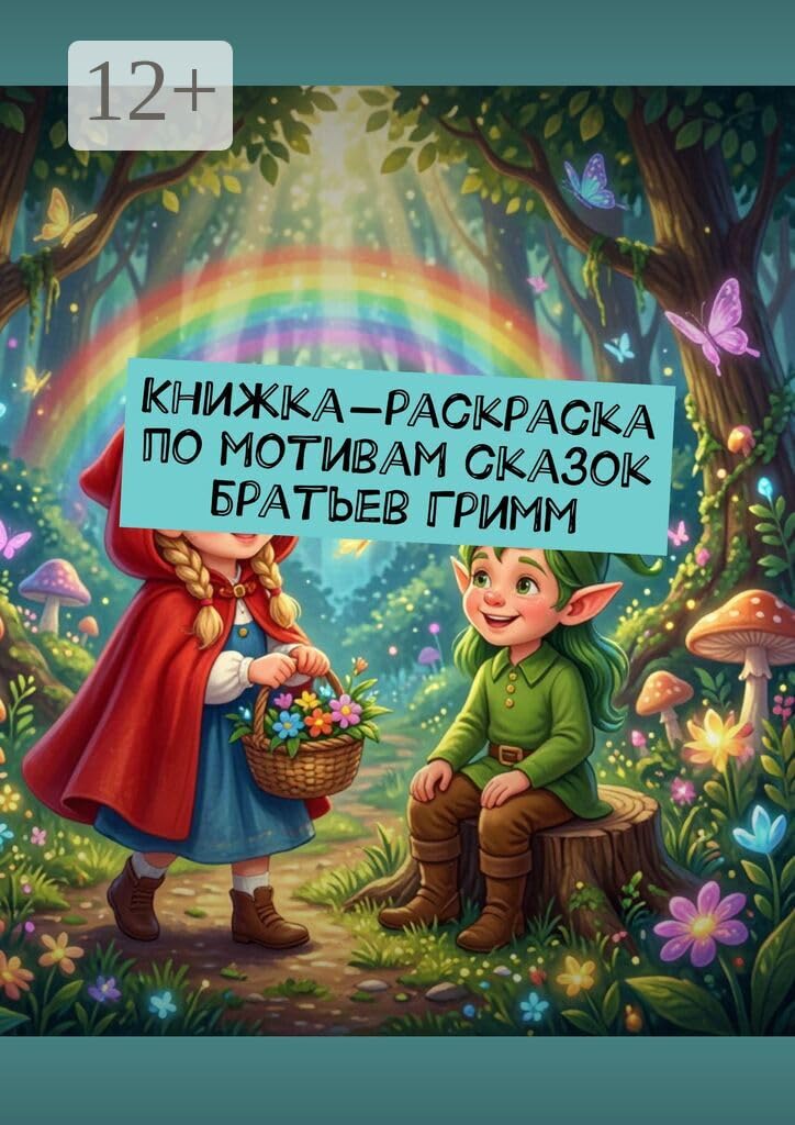 Книжка-раскраска по мотивам сказок братьев Гримм (Russian Edition)