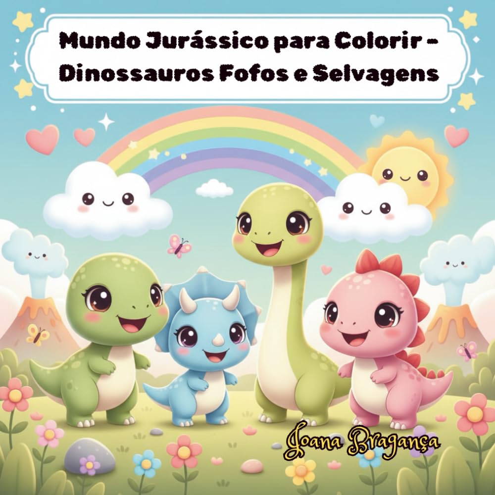 ler totalmente Mundo Jurássico para Colorir – Dinossauros Fofos e Selvagens