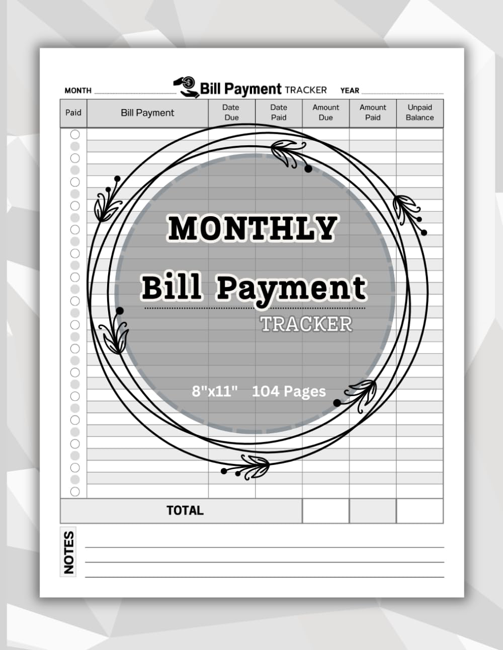 ler totalmente MONTHLY BILL PAYMENT TRACKER: Bill Checklist to do Budgeting for Small Businesses. 8.5"x11" / 104 Pages.