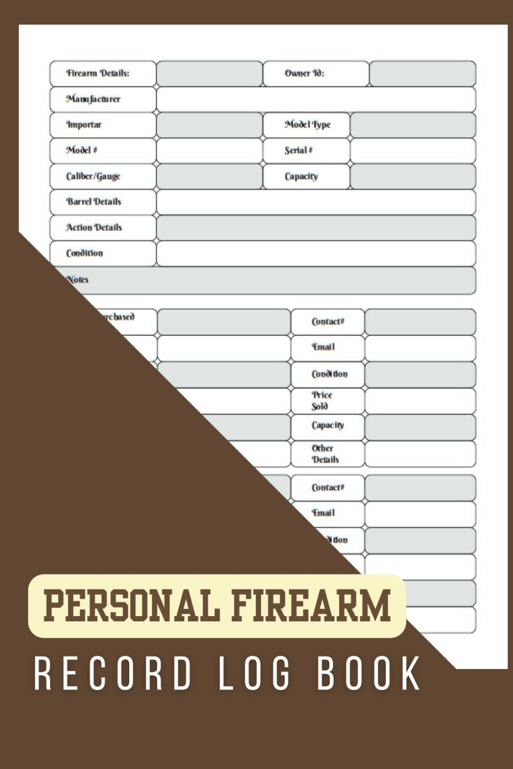 capítulo por capítulo baixar Personal Firearm Record Log Book: Organisation Tool for Your Collection. Keep Track of and Maintain Your Firearm Details. Organize and Safely... Effective Firearm Tracker for Gun Owners.