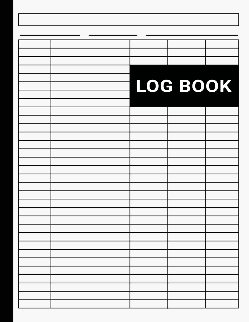 Log Book: Five Column Notebook/Columnar Pad/Multipurpose Record Logbook. Customizable 5 Column Logbook. Suitable for Small Business. baixar livro de graça