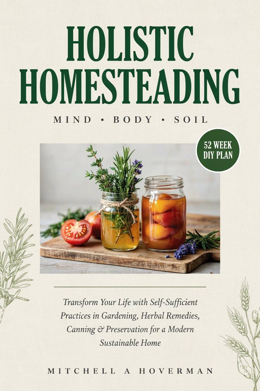 ler totalmente Holistic Homesteading | Mind Body Soil: Transform Your Life with Self-Sufficient Practices in Gardening, Herbal Remedies, Canning & Preservation for a Modern Sustainable Home (English Edition)