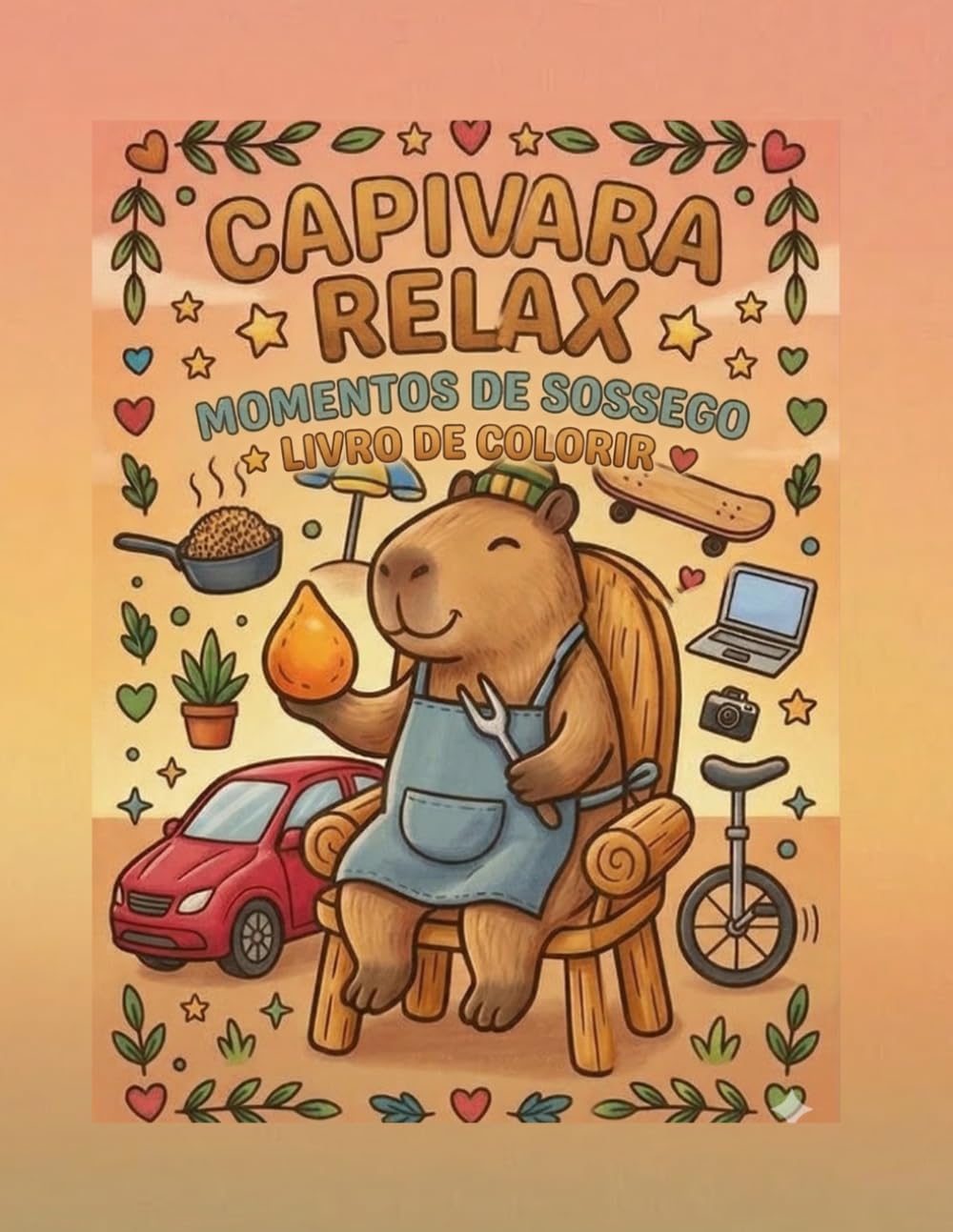 ler totalmente Capivara Relax: Momentos de Sossego (Volume 1).: Livro de Colorir Bold & Easy para Adultos e Crianças. (Portuguese Edition)