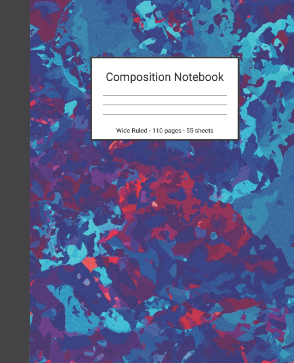 Composition Notebook: Wide Ruled Paper Notebook Journal - Red And Blue Abstract Art - Blank Wide Lined Workbook baixar o livro de graça