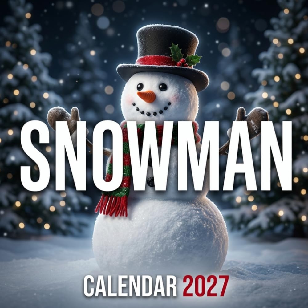 Snowman Calendar 2027: Magical Winter Wonderland