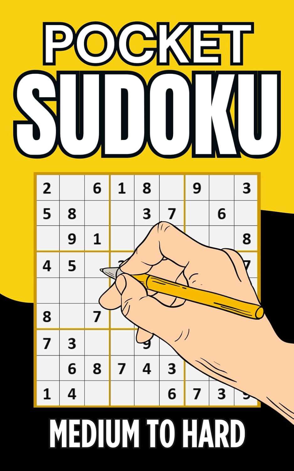 Pocket Sudoku Medium to Hard: Sudoku Puzzles for Adults with Solutions | Compact and Travel-Friendly Puzzle Book | 5x8 inches