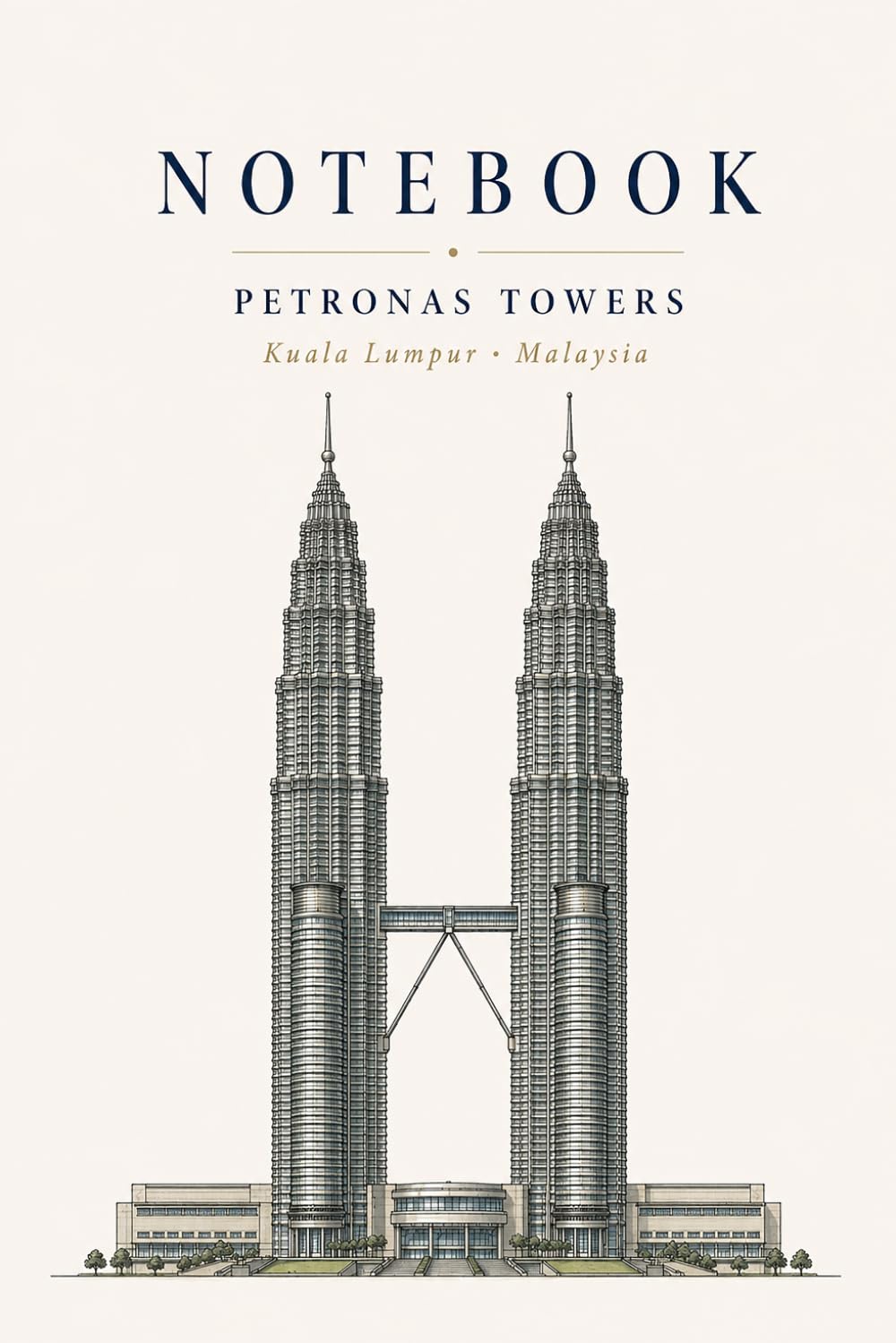 capítulo por capítulo baixar Petronas Towers Kuala Lumpur Notebook: Minimalist Lined Notebook | 120 Pages | 6 × 9 Inches