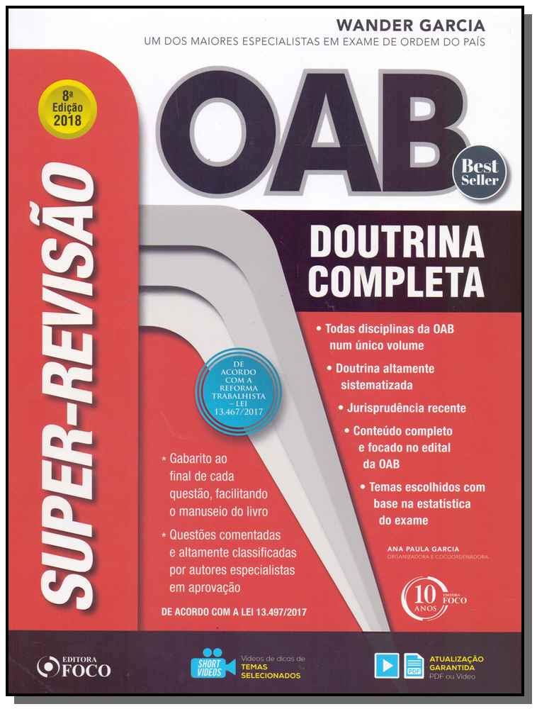capítulo por capítulo baixar Super-revisão Oab. Doutrina Completa. 2018