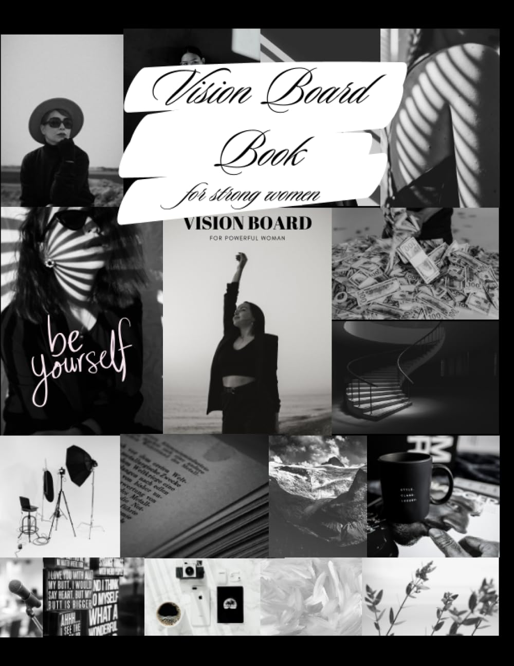 ler totalmente Vision Board Book for Strong Women: 2024 clip art book for women manifestation book for black women Success vision board book
