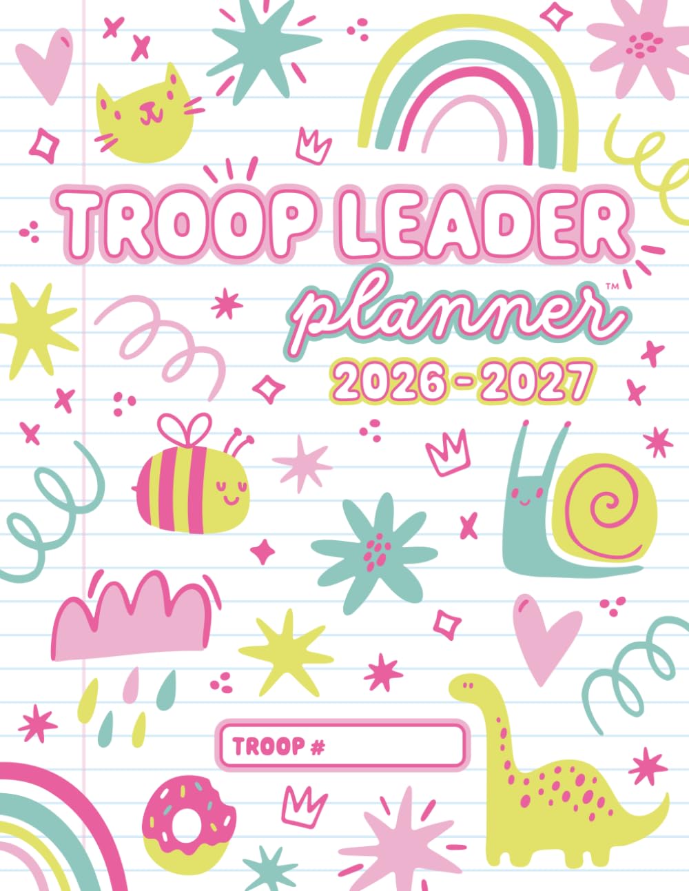 capítulo por capítulo baixar Troop Leader Planner: Dated Organizer for Daisy, Brownie, Junior, Multi-Level Scout Girl Groups | Must-Have Meeting & Badge Planning Tool | August to July Monthly, Yearly Calendars (Pink Doodles)